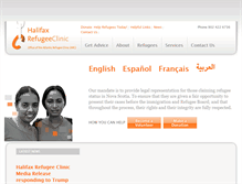 Tablet Screenshot of halifaxrefugeeclinic.org